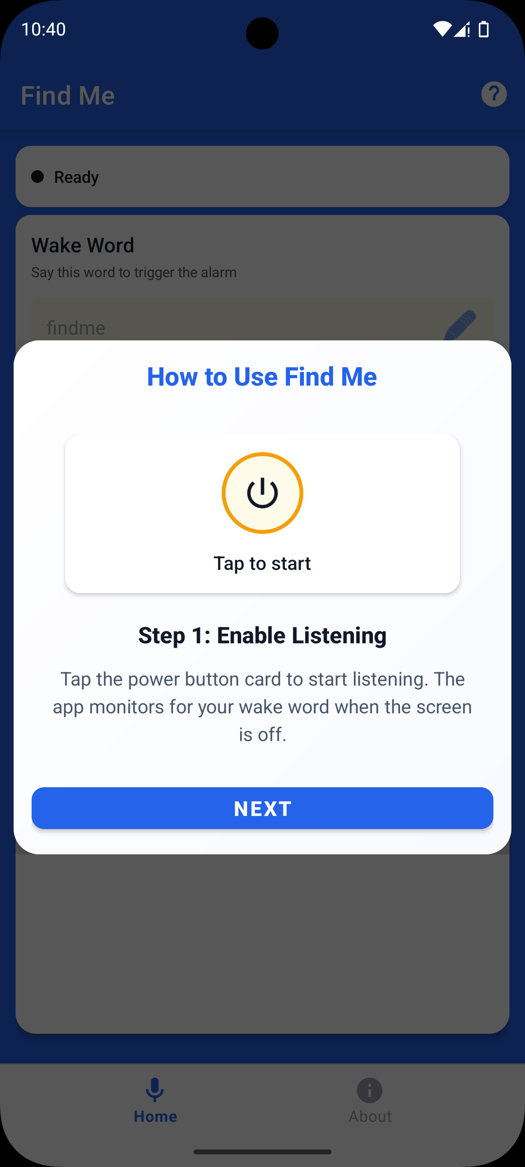 Enable Listening